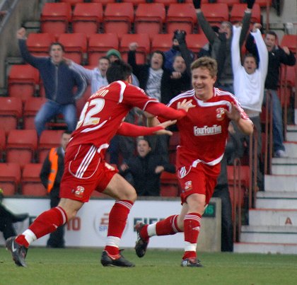 Danny Ward Swindon v Yeovil 28 December 2009